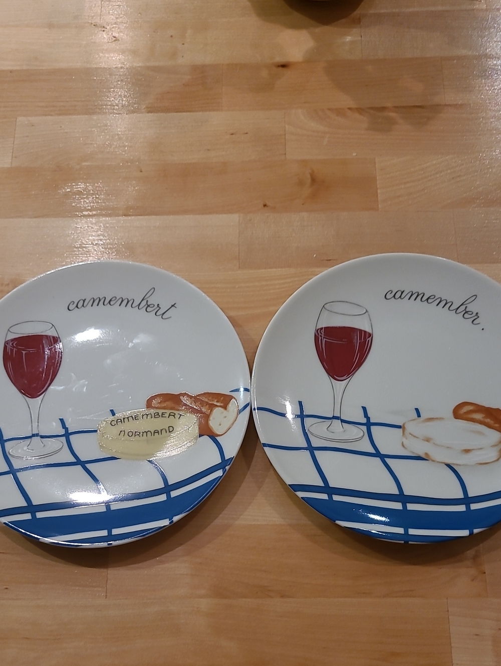 De Limoges 2 Porcelaine De Sologne Cheese Plates